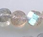 Flashy Labradorite Faceted 6mm Dime