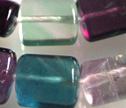 AA Fluorite 15x20mm Oval Tube Beads