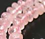 Rose Quartz Faceted 6mm Rondelle