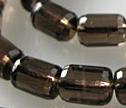 AAA Smokey Quartz Vertical Faceted 7x10mm Barrel 