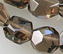 Sparkly Smokey Quartz Faceted 12x14mm Nuggets 