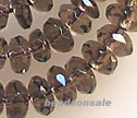 AA Smoky Quartz Faceted 6mm Rondelle