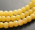 Yellow Jade Faceted 4mm Rondelle