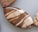 Zebra Jasper 20x40mm Fancy Oval