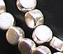 Silver Plated Coin Beads 
