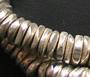 Silver Plated 6.5mm Waved Heishi 