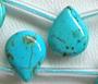 Chinese Turquoise 7x9mm Smooth Briolettes 