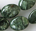 Seraphinite  10x14mm Puffy Oval Beads