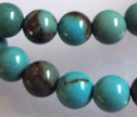 Chinese Turquoise 6mm Round Beads