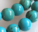 Chinese Turquoise 8mm Round Beads