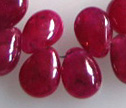 AA Ruby 4x6 to 5x7mm Smooth Flat Briolette Beads