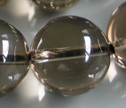 AA Natural Smokey Quartz 15mm Smooth Round Beads