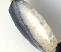 Bi Color Black and White 17x35mm Oval Beads