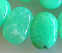 Australian Chrysophase 12x16mm Cross Drilled Oval Beads