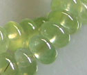 A++ Prehnite 8mm Smooth Rondelle Beads