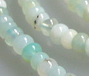 Pale Peruvian 4mm Smooth Rondelle Beads