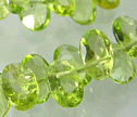 Gem Peridot Faceted Top Drilled 4x6mm Cab Ova Beads