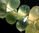 Sparkly Prehnite 6x9mm Full Drop Briolette Beads