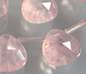 A+ Madagascar Rose Quartz Calibrated 12mm Briolettes Hong Kong