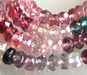 Multi Color Spinel Faceted 3.5mm Rondelle Beads